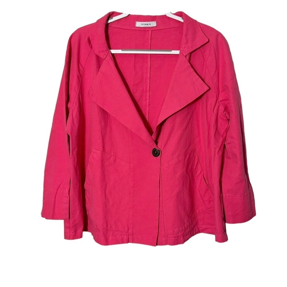 Vitamin Clothing Pink Cotton Jacket